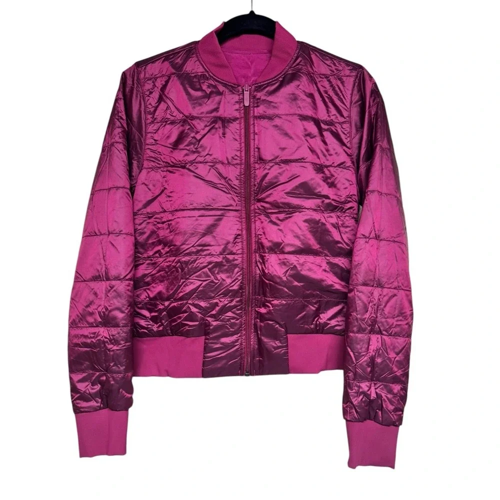 Lululemon Non-Stop Bomber Jacket‎ Reversible Pomegranate Women's Size 8